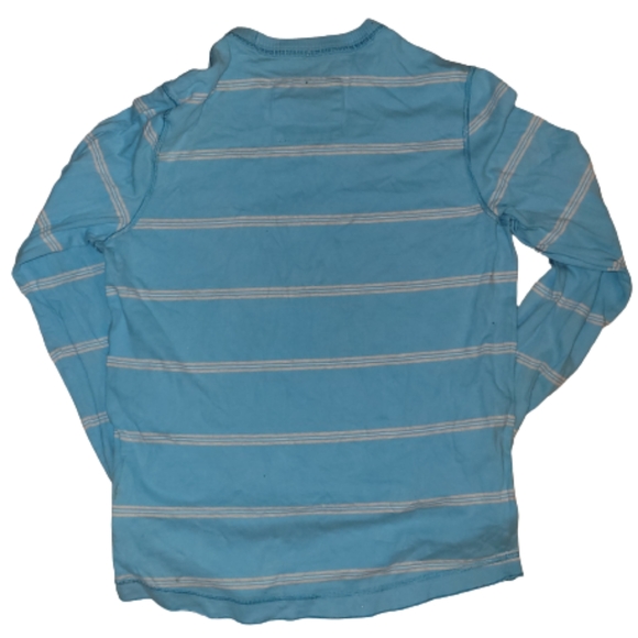 Hollister 2Pc Mens Striped Shirts Bundle Value Pack Long Sleeve Blue Size Small - Picture 8 of 10